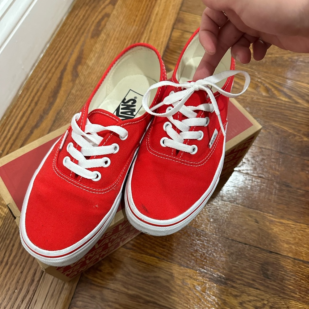Classic red vans